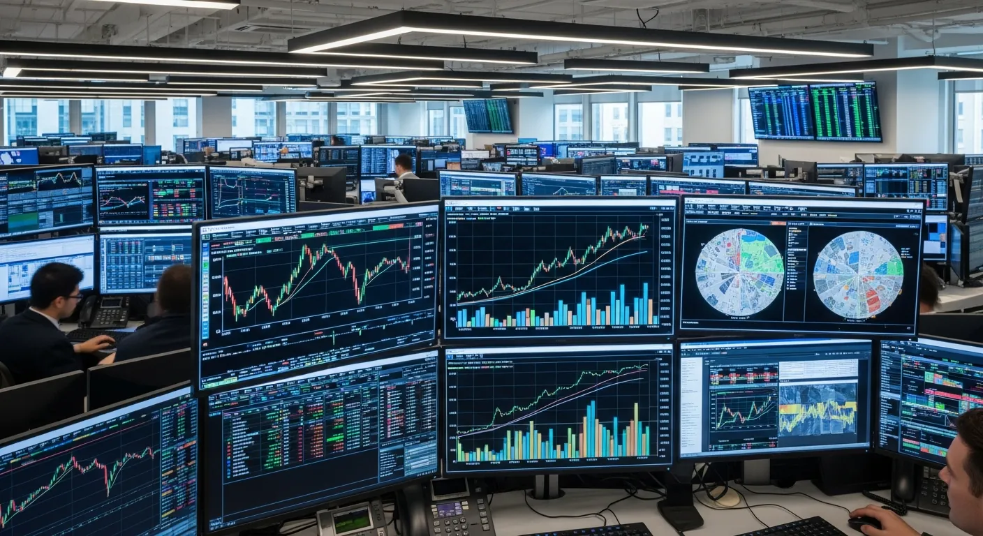 Financial markets data reflecting cap rate trends
