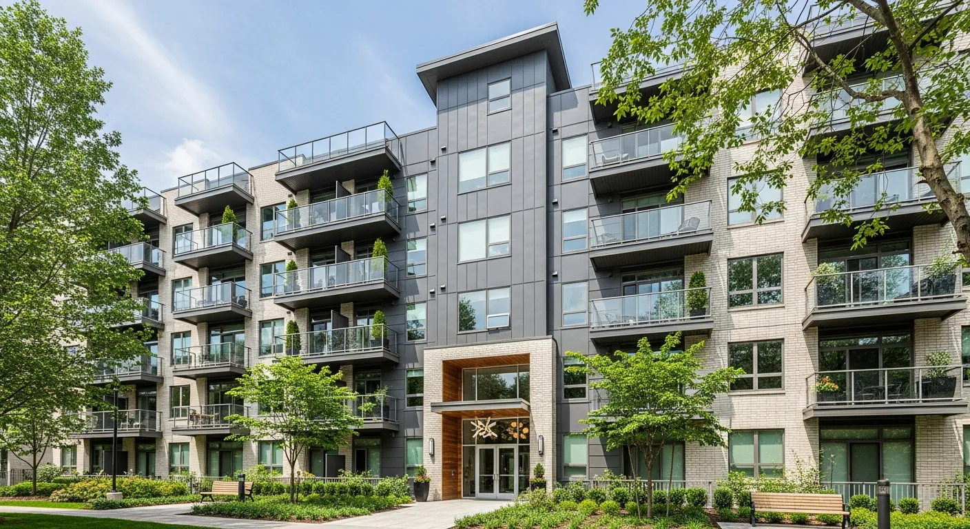 Multifamily apartment community exterior