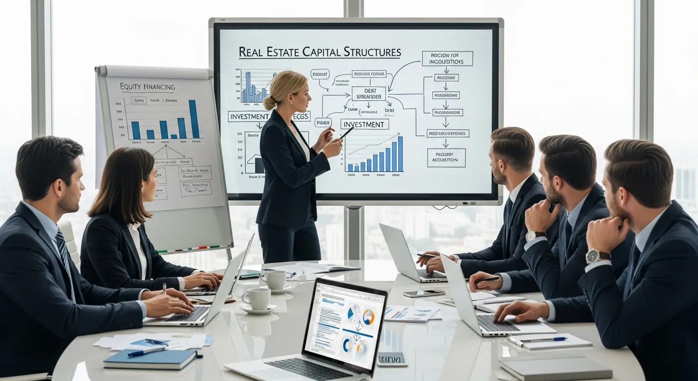 Business strategy session for capital raising decisions