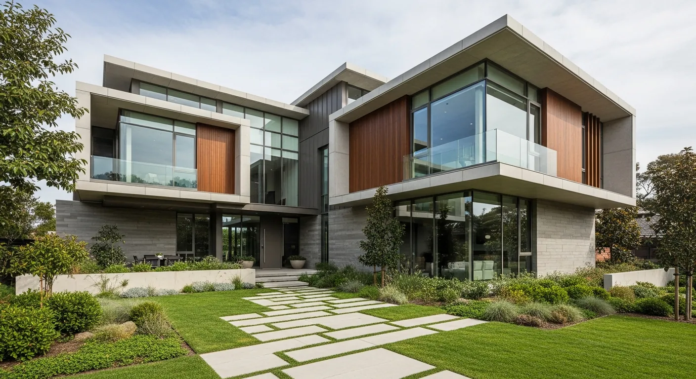 Contemporary residential exterior architecture