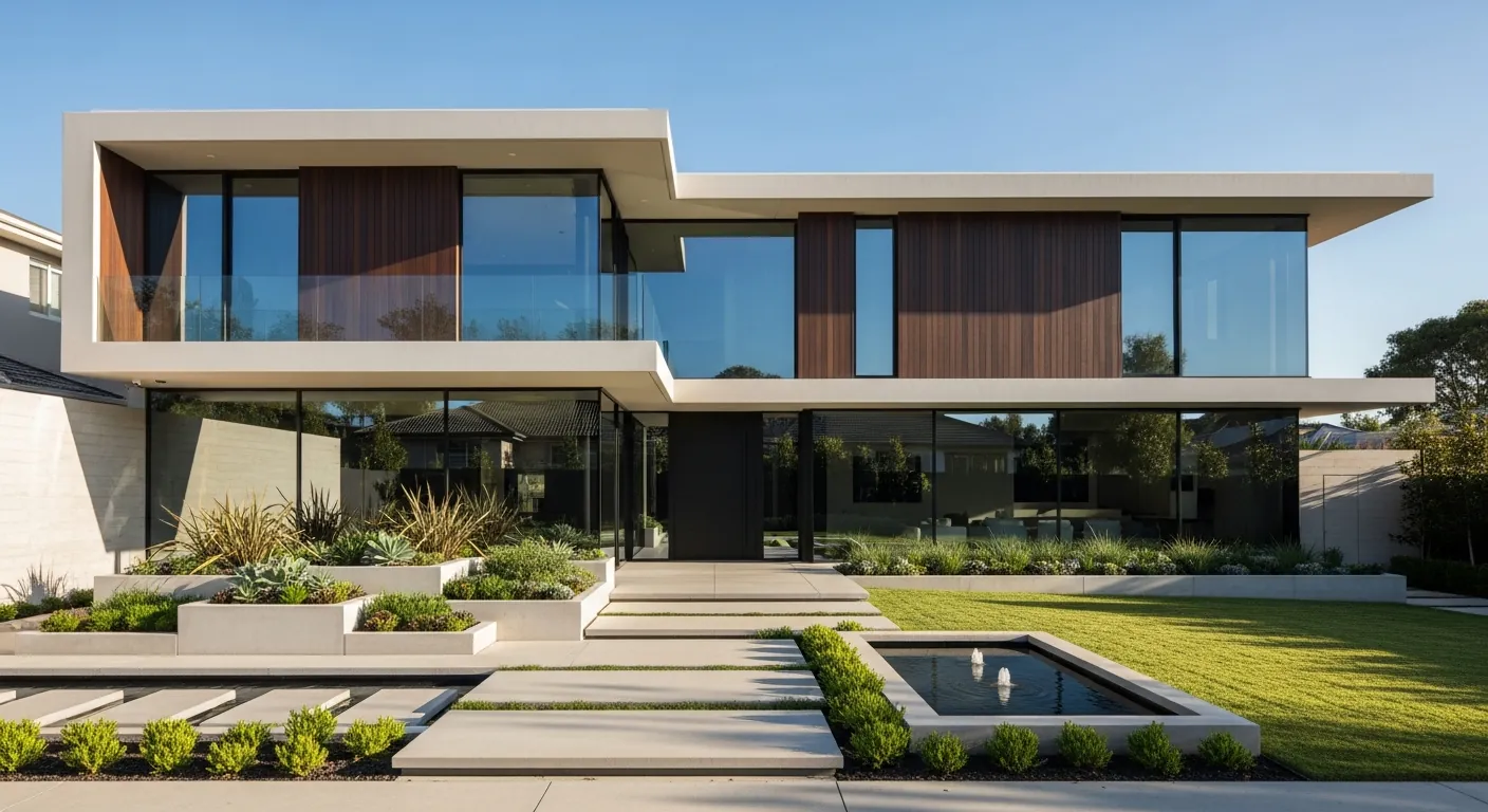 Sleek contemporary residential architecture