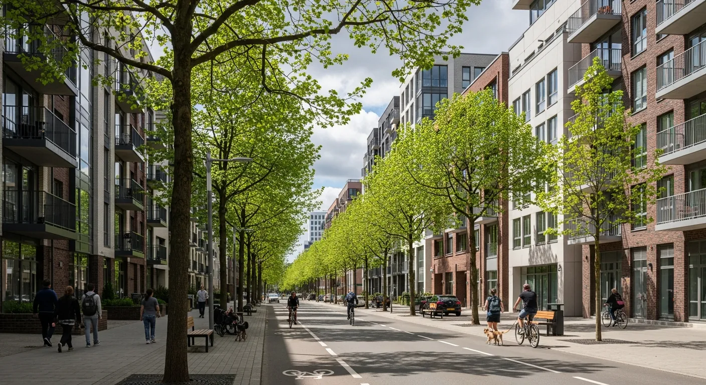 Contemporary urban residential block