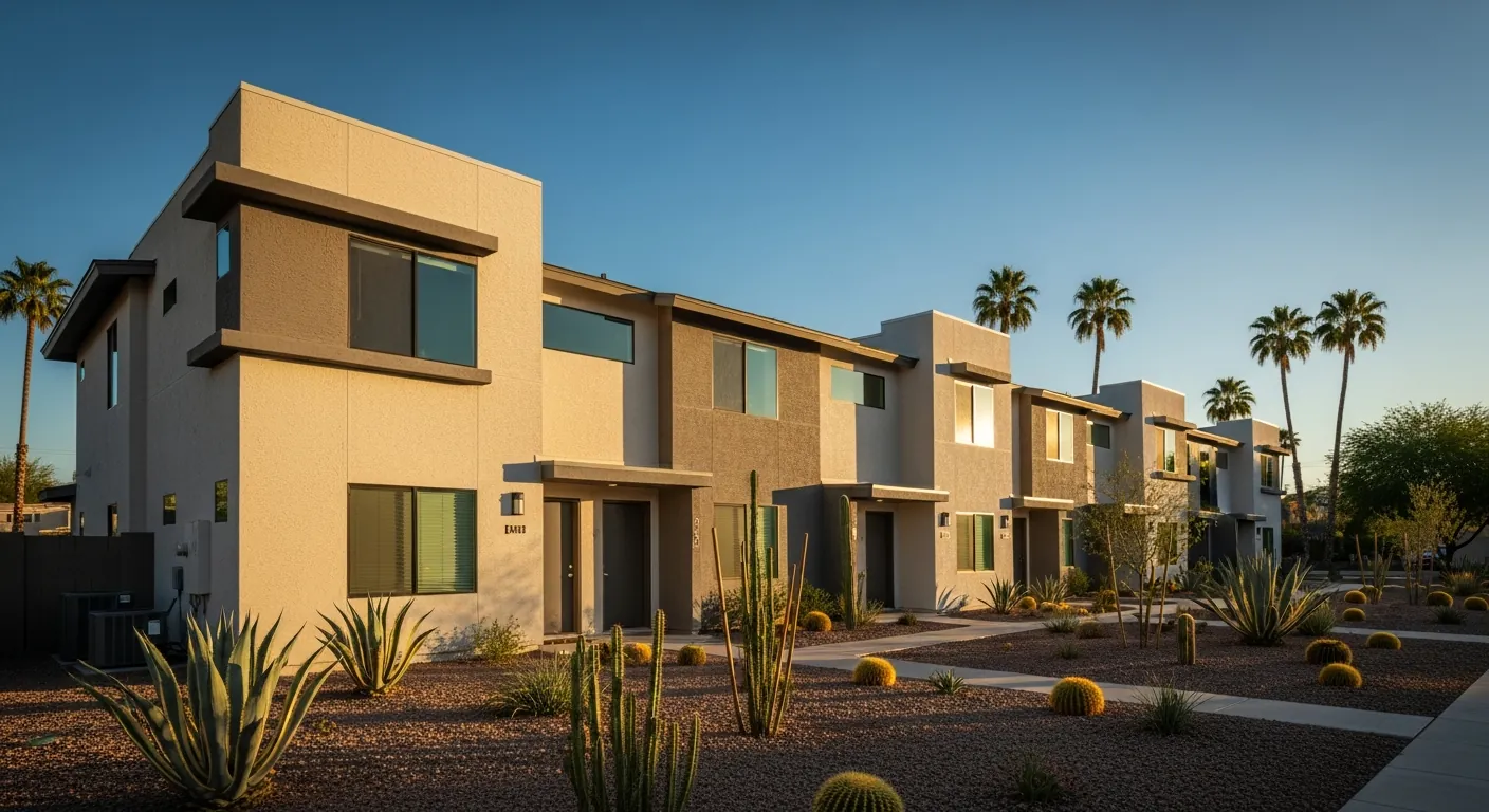 Scattered-site duplexes near a university campus — 'boring' assets that serve fundamental human needs
