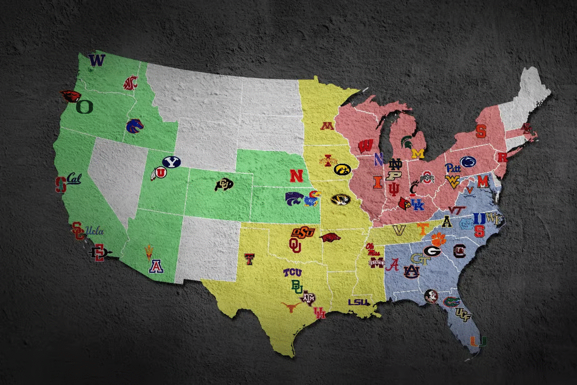 Power 4 conferences (SEC, Big Ten, Big 12, ACC) anchor the most durable student housing demand in the country.